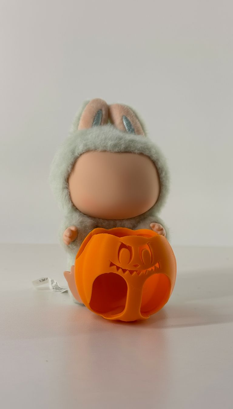 La Bobu Pumpkin Costume - 3D Printed Halloween Outfit for Small Figure