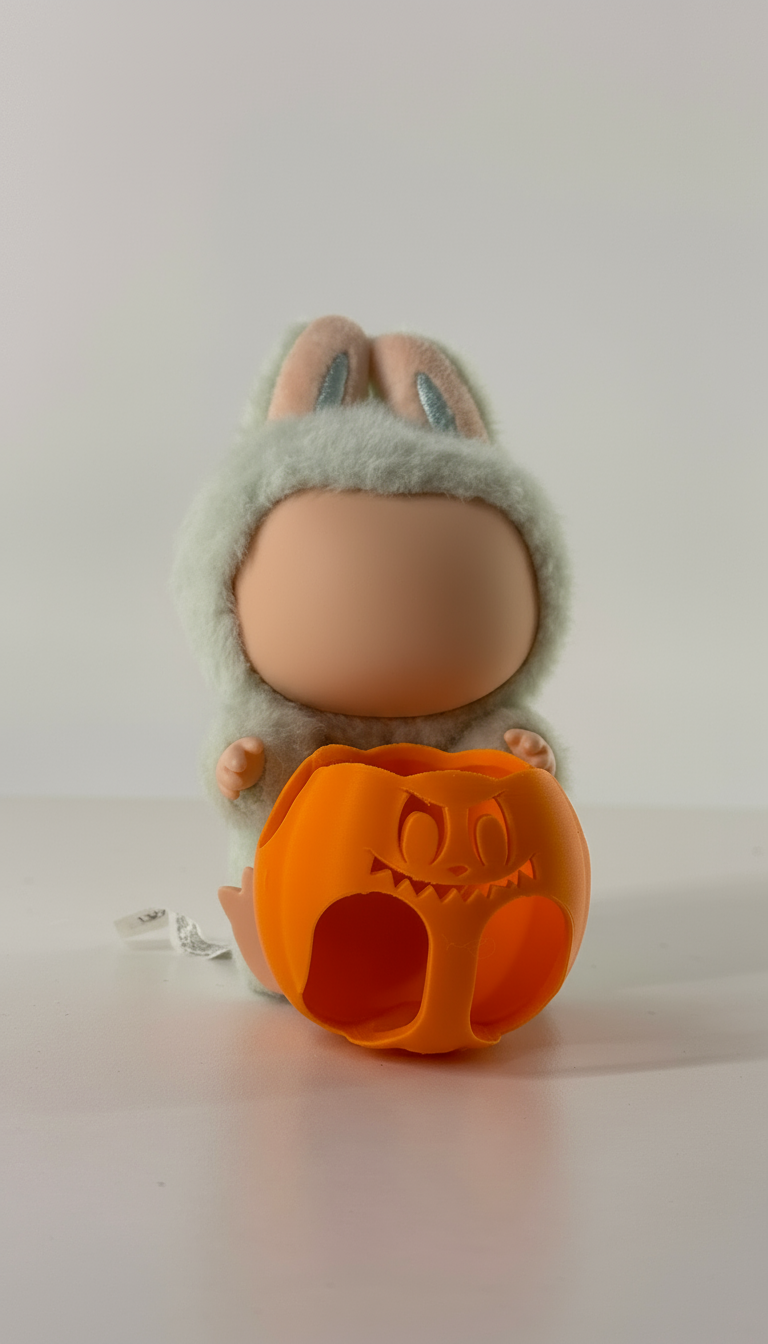 La Bobu Pumpkin Costume - 3D Printed Halloween Outfit for Small Figure