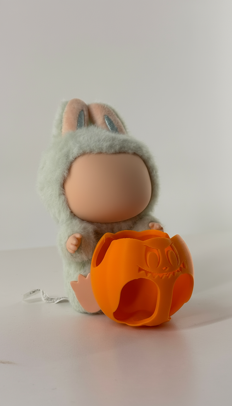 La Bobu Pumpkin Costume - 3D Printed Halloween Outfit for Small Figure